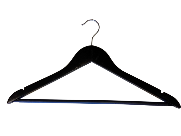 perchas de madera para tienda