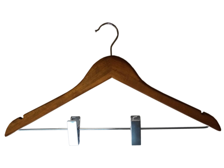 perchas de madera para tienda