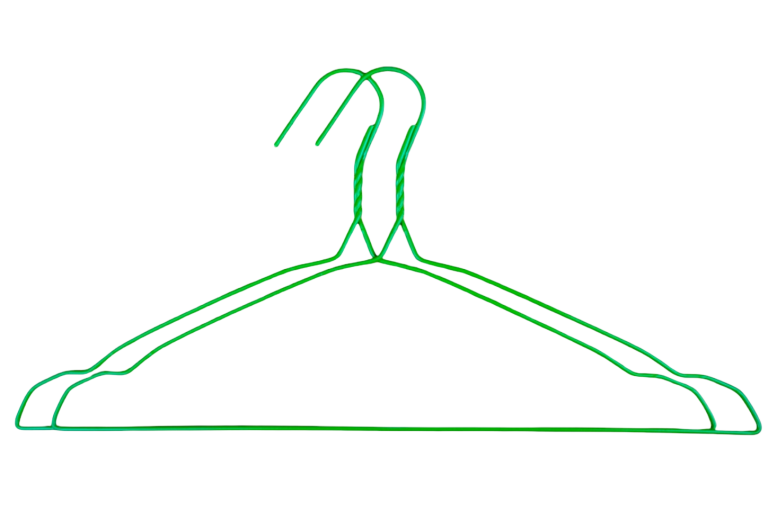 perchas metálicas tintoreria