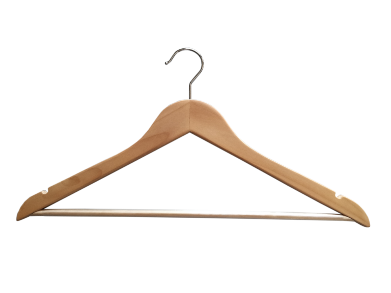 perchas de madera para tienda